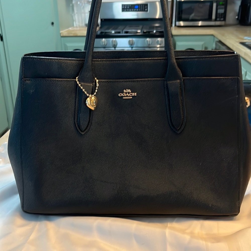 Coach black shoulder bag